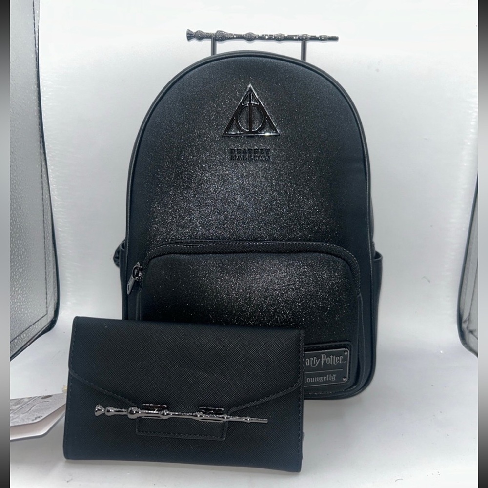 Loungefly Harry Potter Elder Wand Deathly hallows mini backpack set